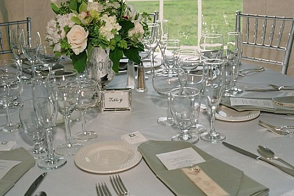 Wedding reception spaces