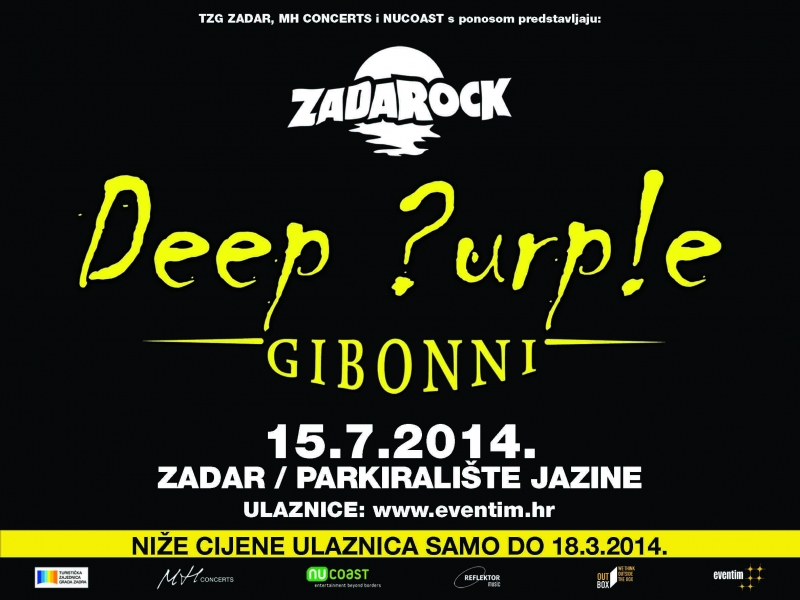 Deep Purple i Gibonni - početak u 22 sata